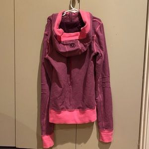 Vintage Lululemon Pink Purple Stripe Hooded Jacket